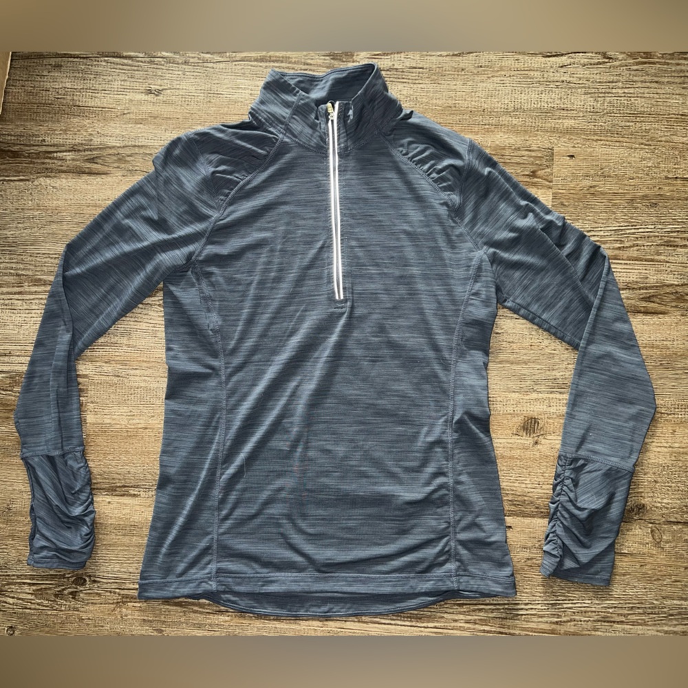 Purple/Gray Quarter-Zip Pullover